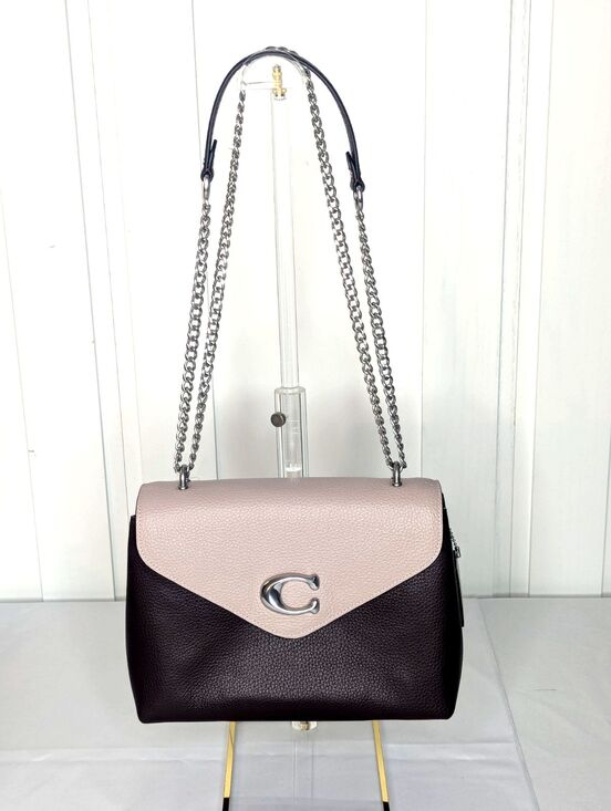Coach Handbags - Coach Tammie Shoulder Bag - Cranberry/Pink Colorblock, Rare Color NWT!